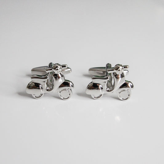 Silver Vespa Cufflinks