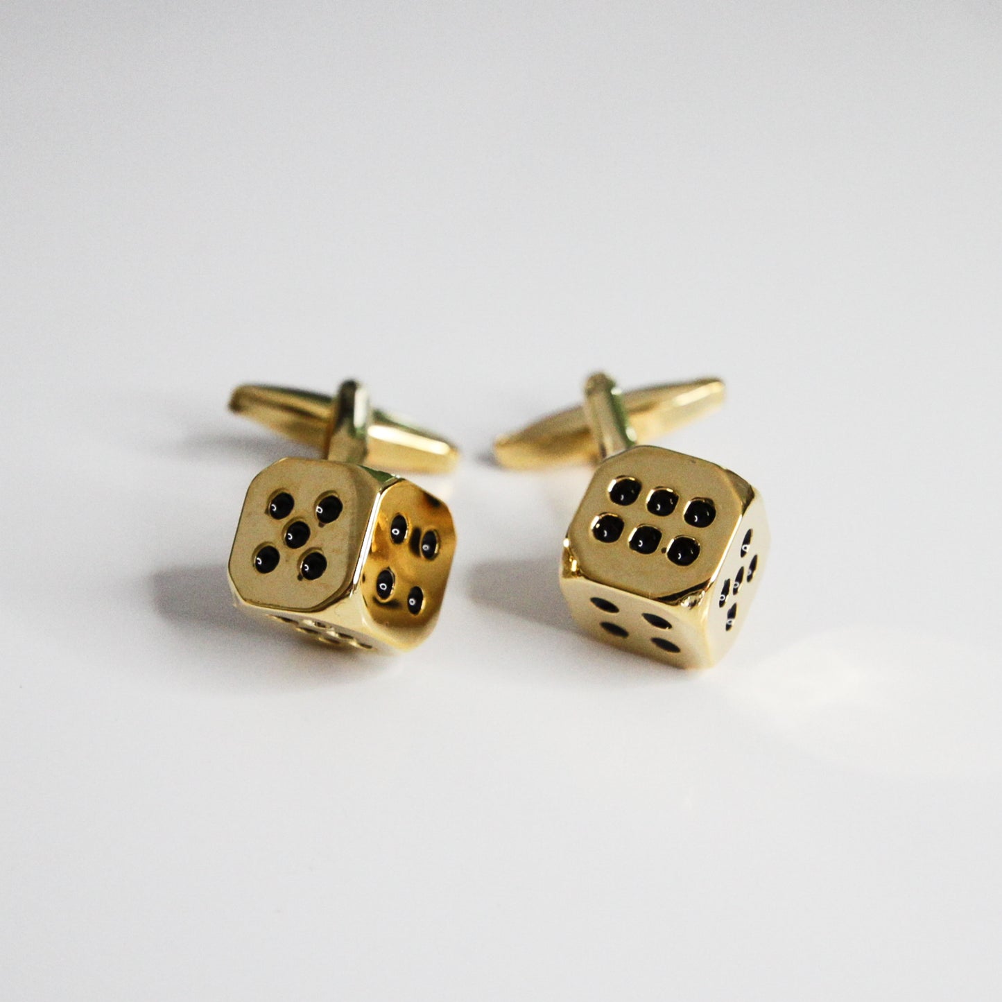 Gold Dice Cufflinks