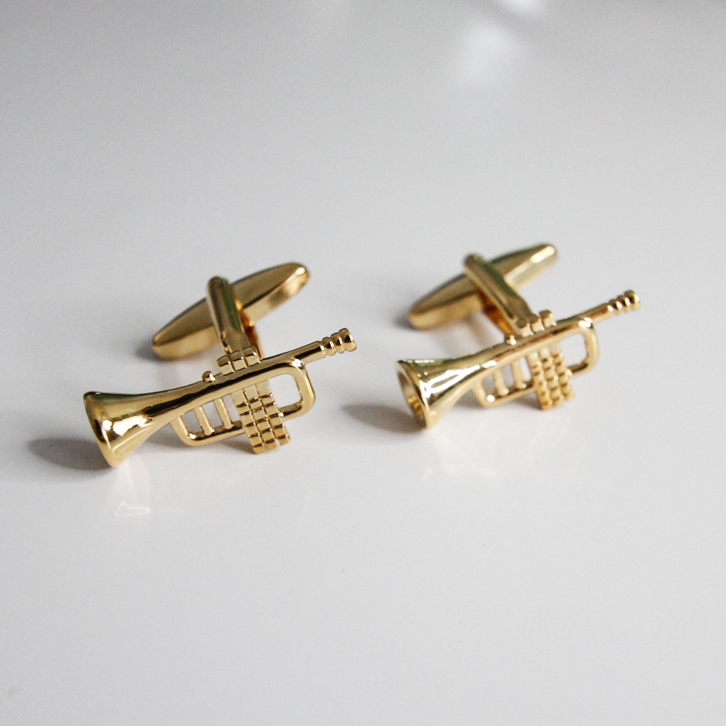 Gold Trumpet Cufflinks