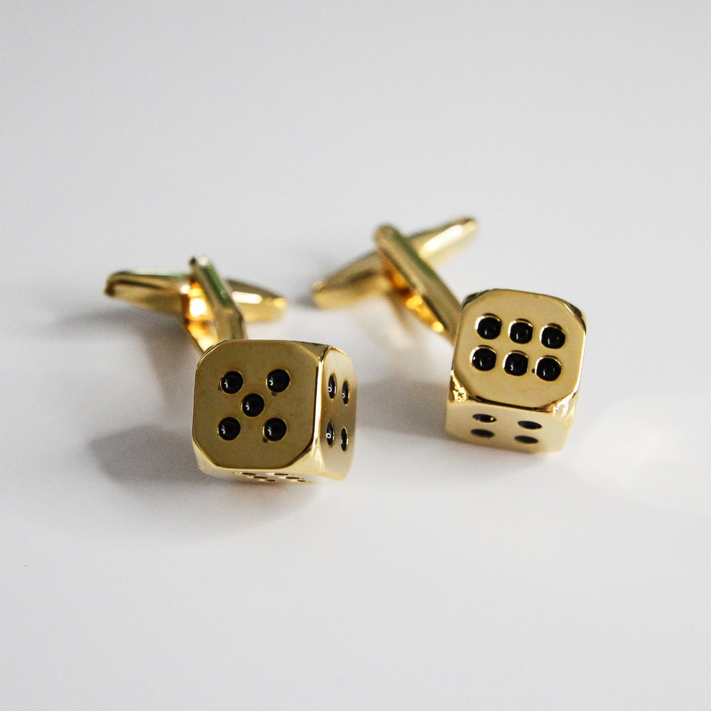 Gold Dice Cufflinks