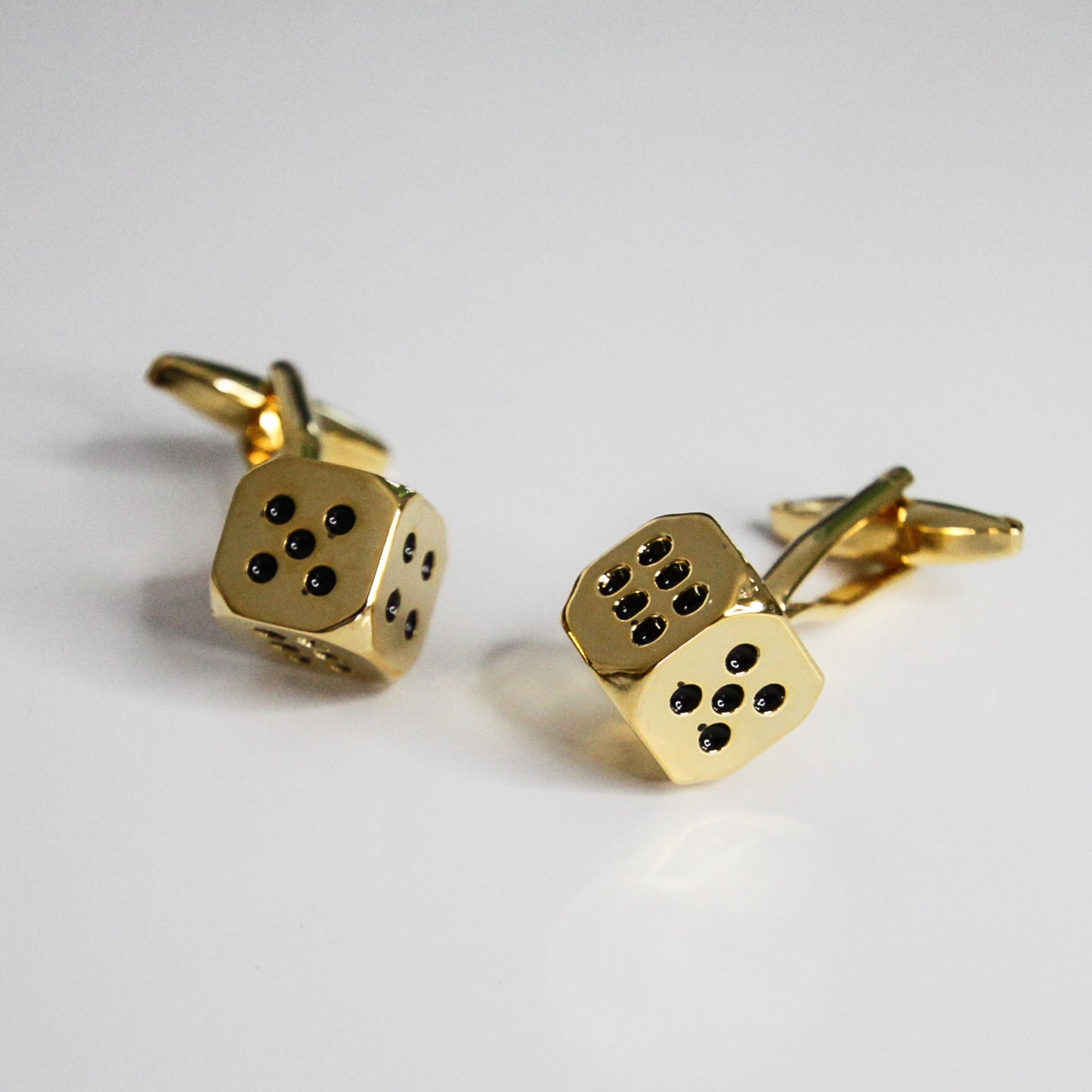 Gold Dice Cufflinks