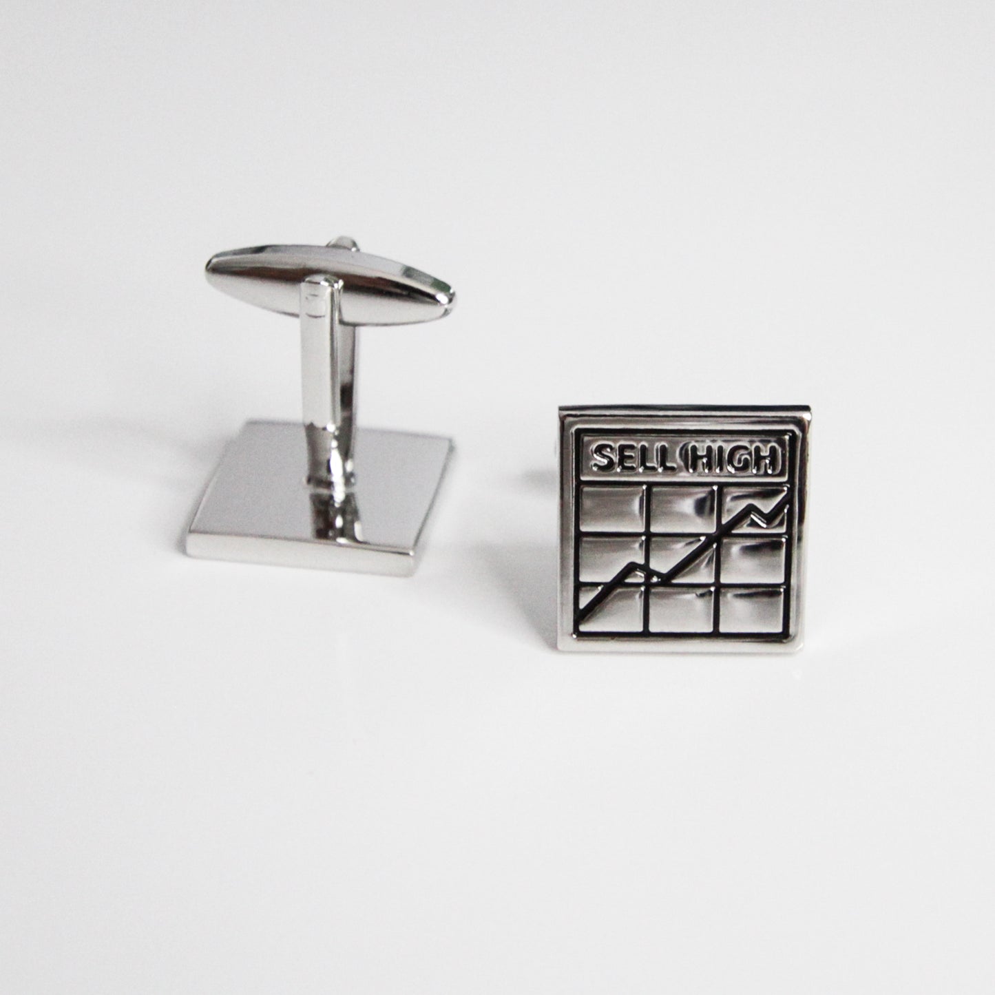 Stock Market Cufflinks – Buy Low Sell High